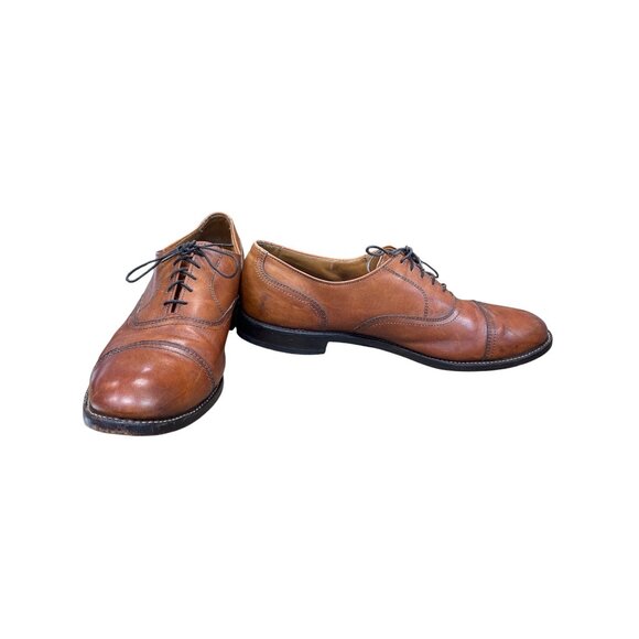 Allen Edmonds Brookwood mens brown leather cap toe oxford shoes sz 13A SKU 9635 main image 6